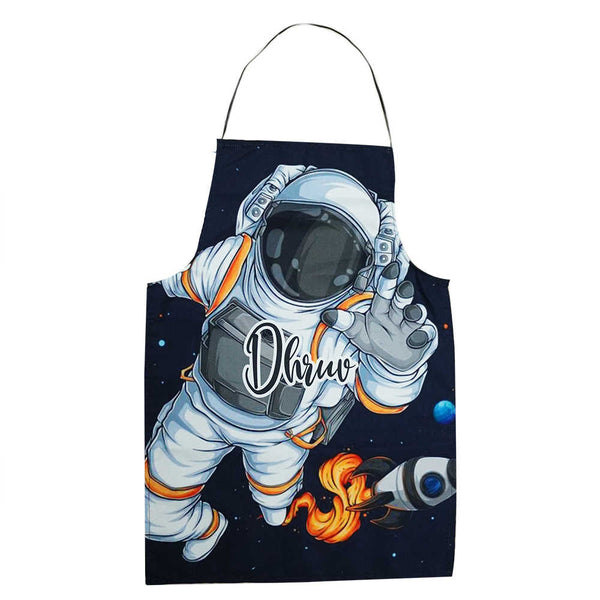 Personalised Astronaut Canvas Cotton Kitchen Kids Apron