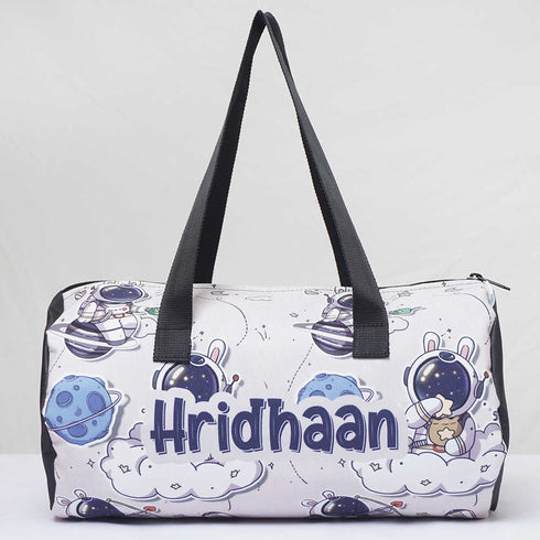 Personalised Astronaut Printed Kids Swimming Duffle Bag