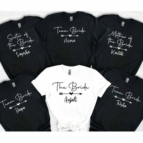 Personalised Bachelorette Party T-Shirt for Bridesmaids