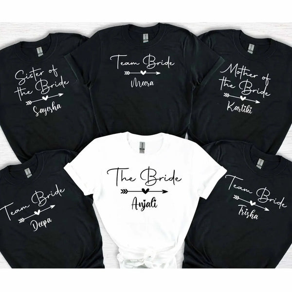 Personalised Bachelorette Party T-Shirt for Bridesmaids