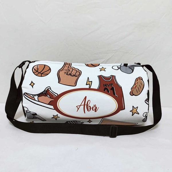 Personalised Ball Printed Kids Sling Duffle Bag