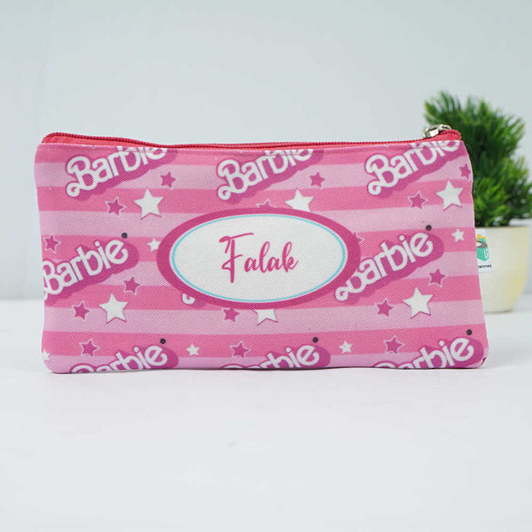 Personalised Barbie Printed Pencil Pouch for Kids