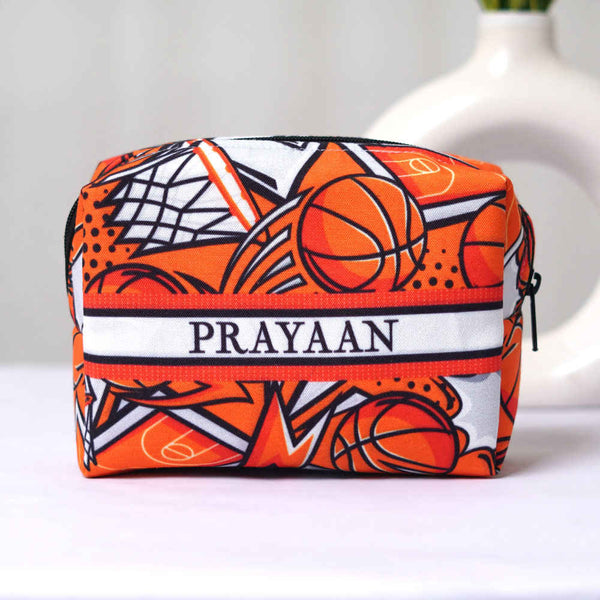 Personalised Basketball Printed Box Pouch