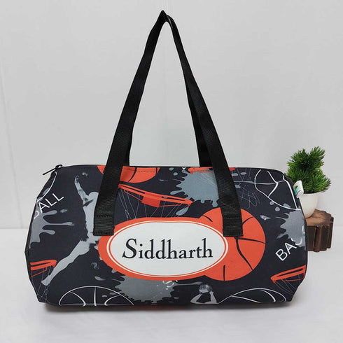 Personalised Basketball Printed Swimming Duffle Bag for Kids