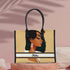 Personalised Beautiful Girl Printed Box Tote Bag - Uncommongifts.in