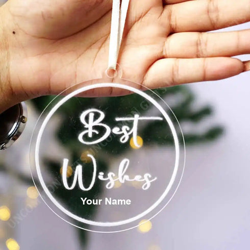 Personalised Best Wishes Ornaments for Christmas
