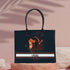Personalised Black Girl Printed Box Tote Bag - Uncommongifts.in