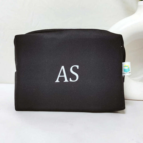 Personalised Black Printed Box Pouch