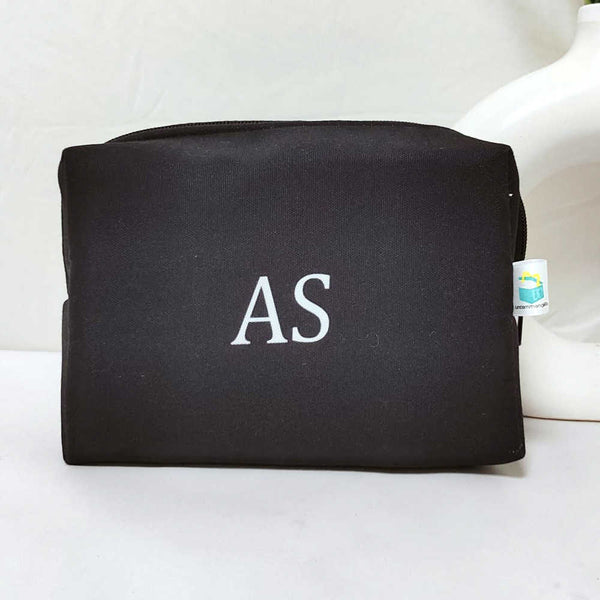 Personalised Black Printed Box Pouch