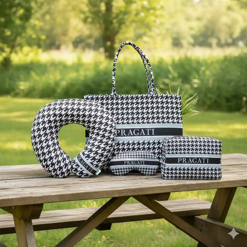 Personalised Black & White pattern Combo Gift Set