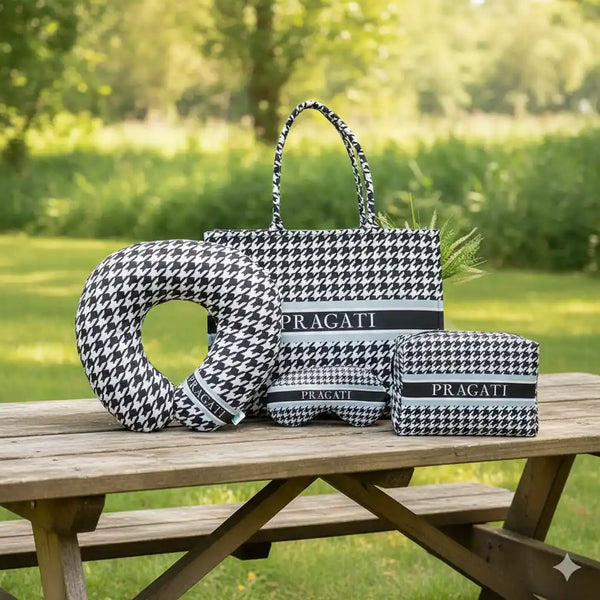 Personalised Black & White pattern Combo Gift Set