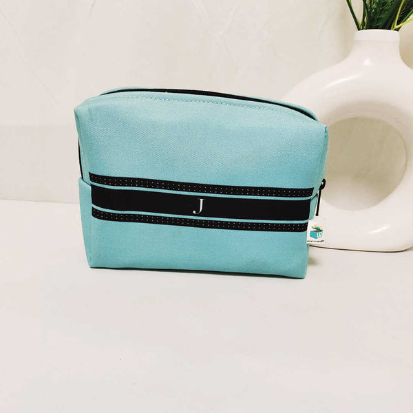 Personalised Blue Strap Printed Box Pouch