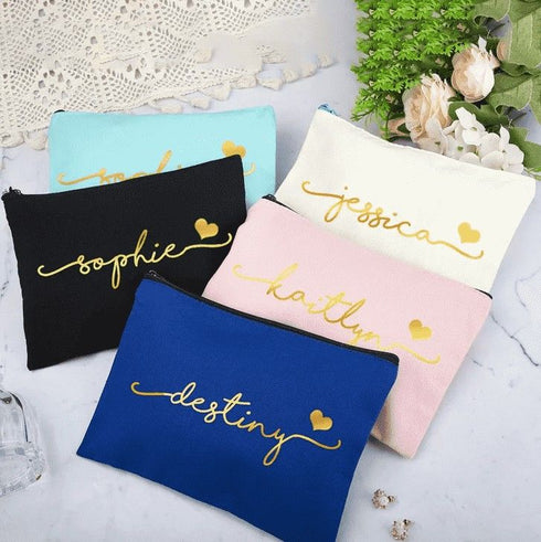 Personalised Bridesmaids Makeup Pouch