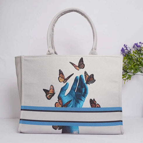 Personalised Butterfly Printed Box Bag