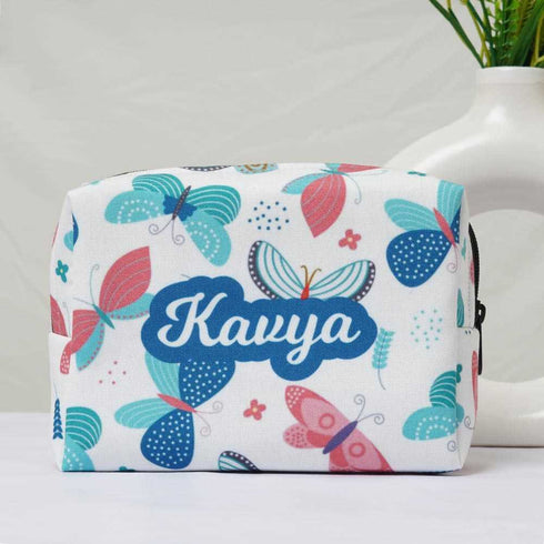 Personalised Butterfly's Printed Kids Box Pouch