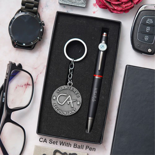 Personalised Professional Pen Keychain Set