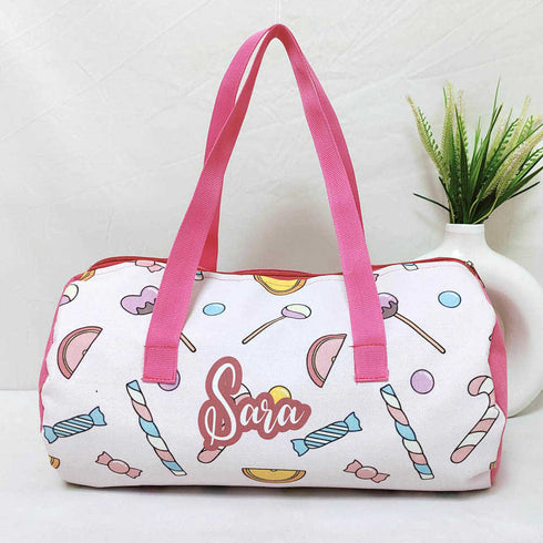 Personalised Candies Printed Kids Duffle Bag