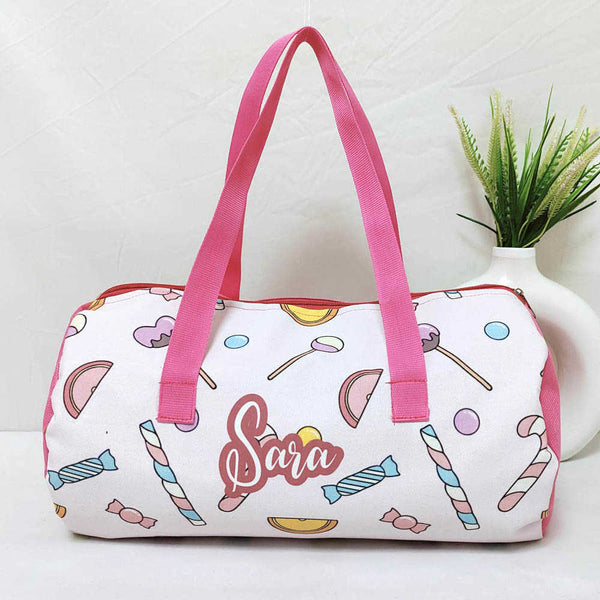 Personalised Candies Printed Kids Duffle Bag