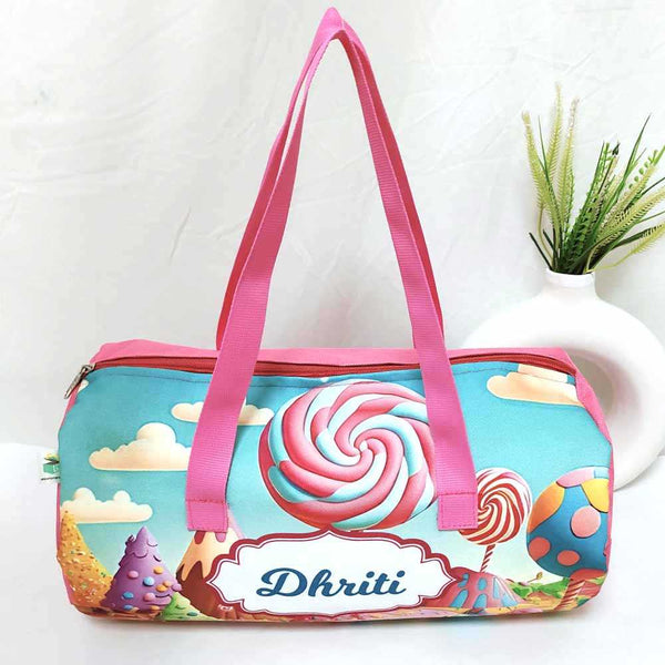 Personalised Candies Printed Kids Duffle Bag
