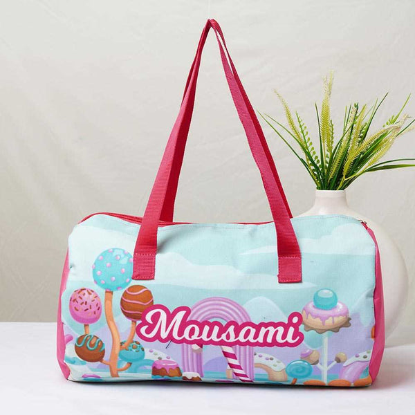Personalised Candy Printed Kids Duffle Bag
