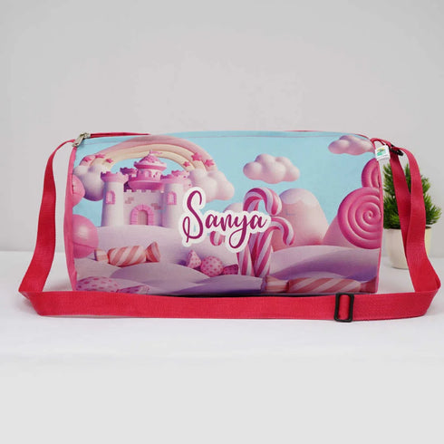 Personalised Candy Printed Kids Swimming Sling Duffle Bag