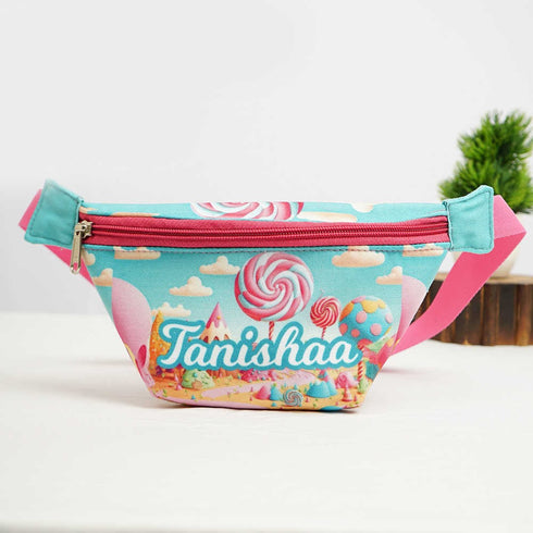 Personalised Candy Printed Kids Waist Pouch