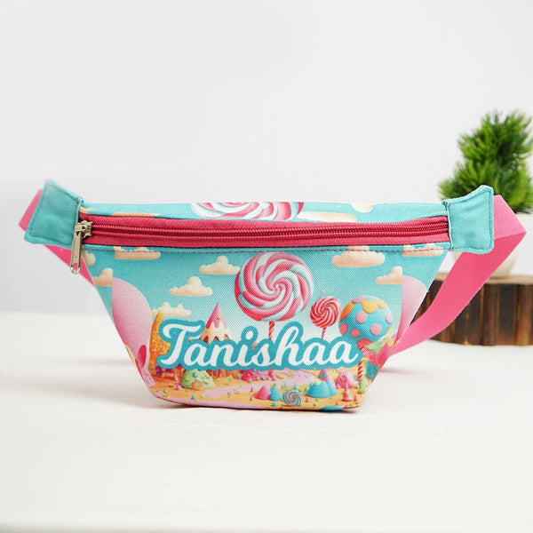 Personalised Candy Printed Kids Waist Pouch