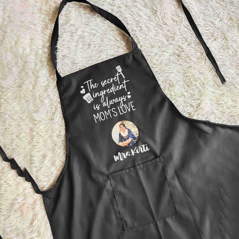 Personalised Canvas Cotton Kitchen Photo Apron