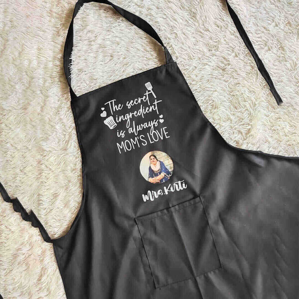 Personalised Canvas Cotton Kitchen Photo Apron