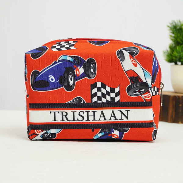 Personalised Car Printed Kids Box Pouch