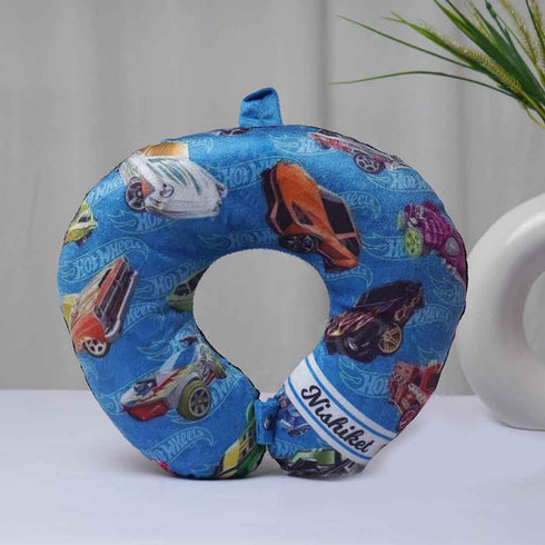 Personalised Car Printed Kids Neck Pillow - Uncommongifts.in