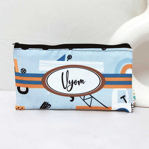 Personalised Car Printed Kids Pencil Pouch