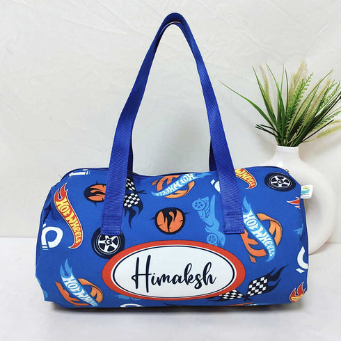 Personalised Car Printed Kids Swimming Duffle Bag