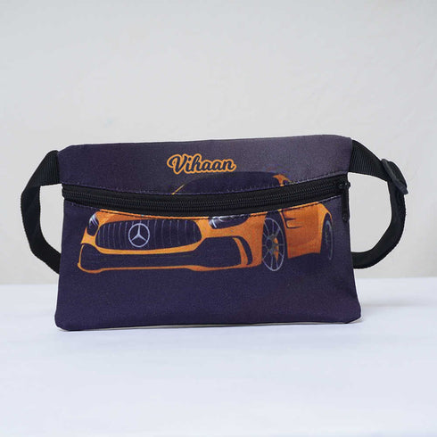 Personalised Car Printed Kids Waist Pouch