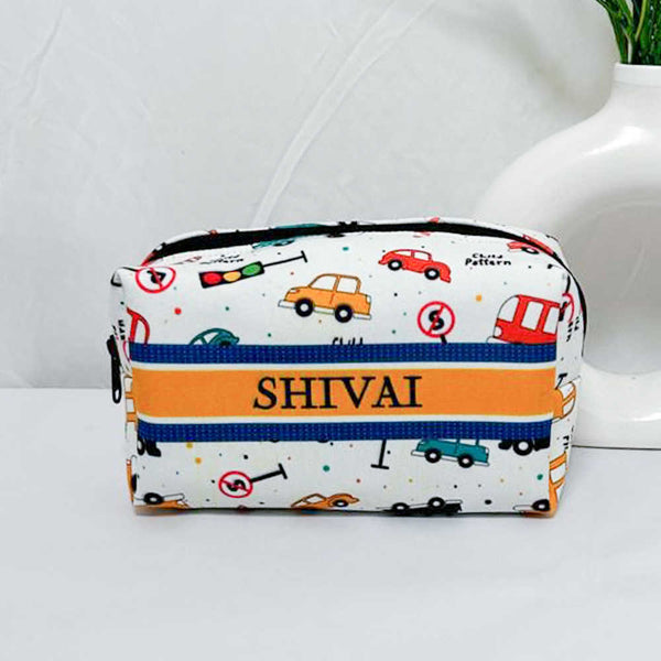 Personalised Cars Printed Box Pouch