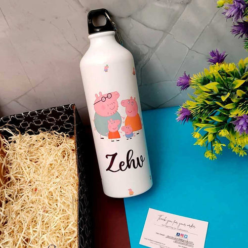 Personalised Cartoon Printed Aluminum Bottle