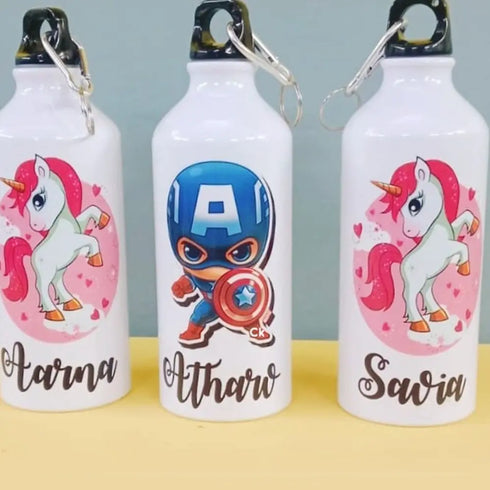 Personalised Cartoon Printed Aluminum Bottle