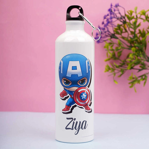 Personalised Cartoon Printed Aluminum Bottle for Kids