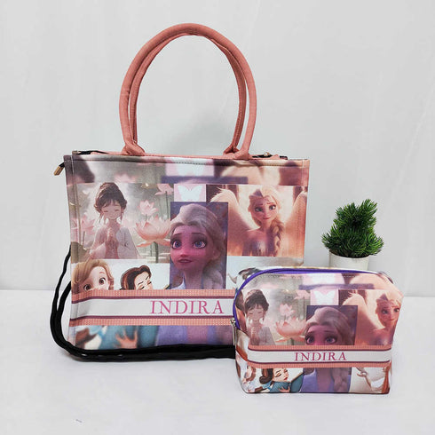 Personalised Cartoon Printed Box Bag Combo Gift Set for Kids