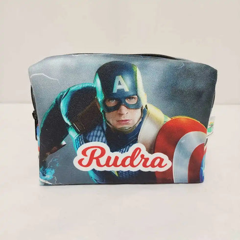 Personalised Cartoon Printed Box Pouch for Kids