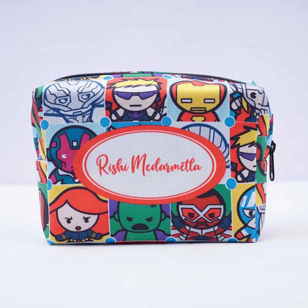 Personalised Cartoon Printed Kids Box Pouch