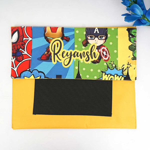 Personalised Cartoon Printed Kids Document Folder