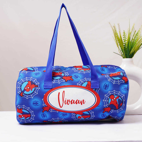Personalised Cartoon Printed Kids Duffle Bag