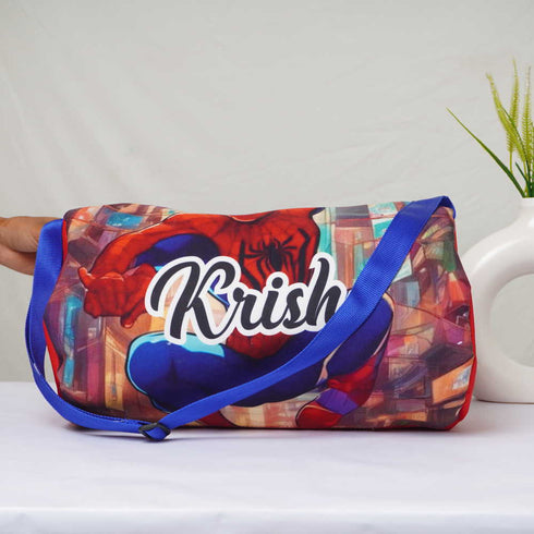 Personalised Cartoon Printed Kids Duffle Bag