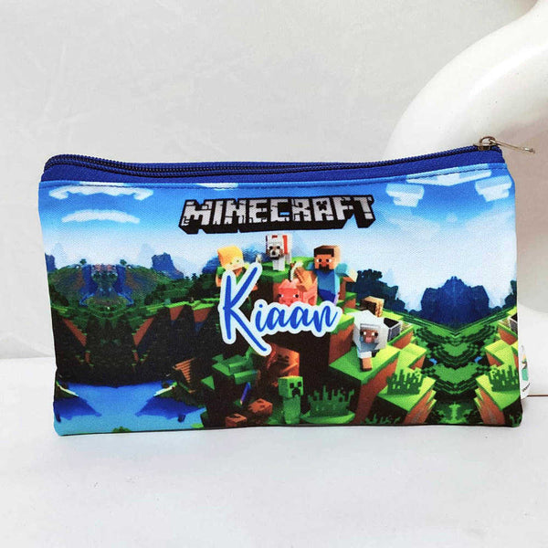 Personalised Cartoon Printed Kids Pencil Pouch