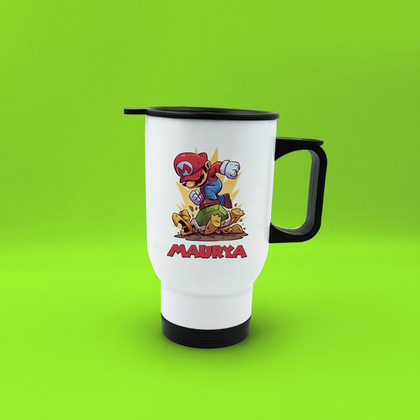 Personalised Cartoon Printed Kids Travel Mug