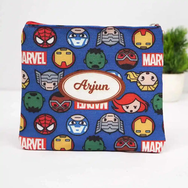 Personalised Cartoon Printed Kids Wet Pouch