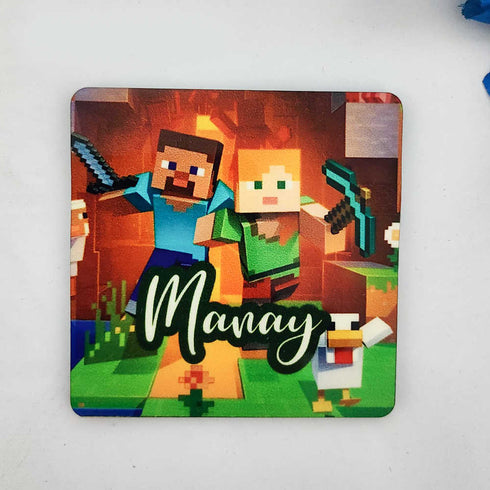 Personalised Cartoon Printed MDF Kids Coaster