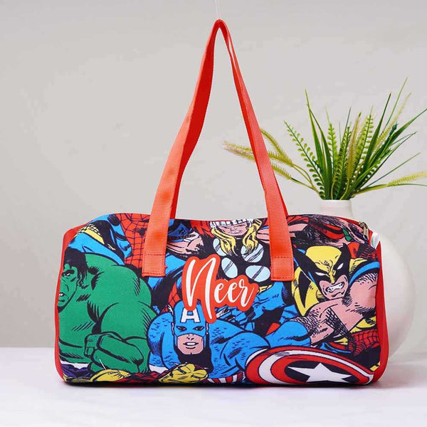 Personalised Cartoons Printed Kids Duffle Bag