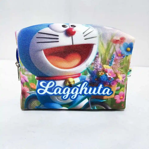 Personalised Cat Printed Kids Box Pouch